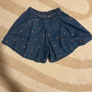 Vintage Children's Denim Pumpkin Shorts